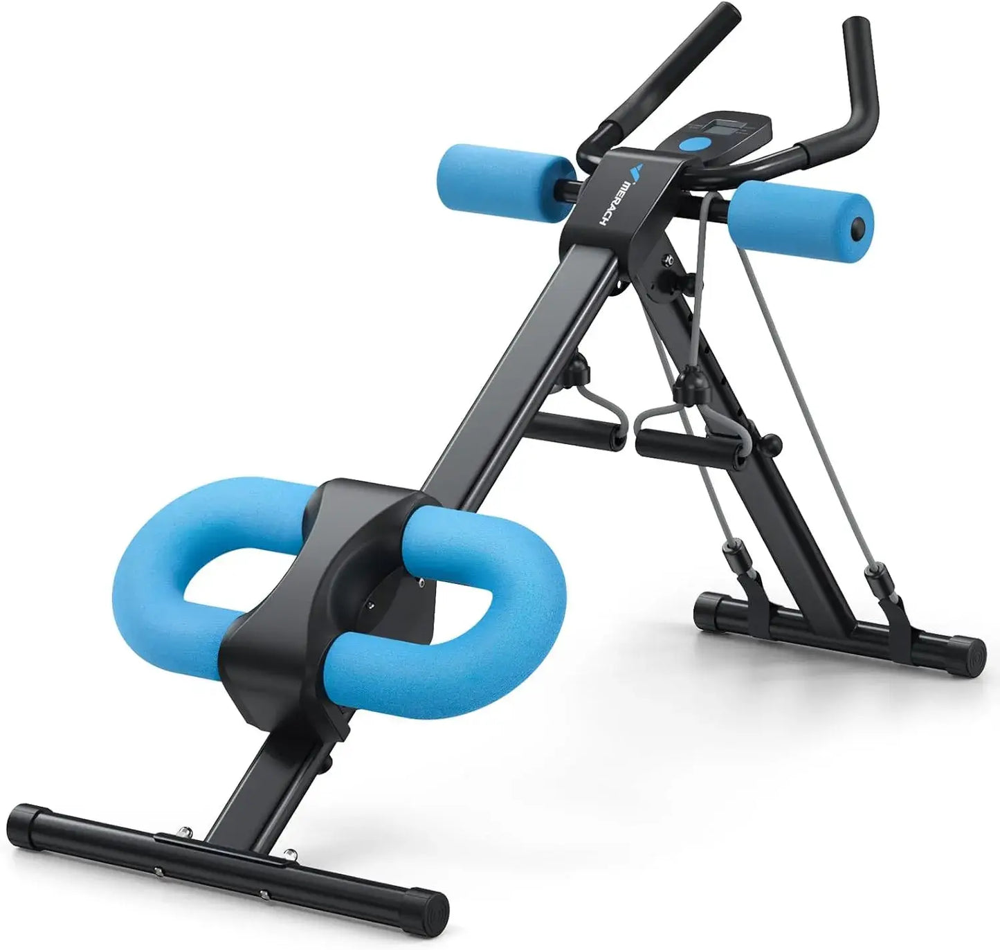 Adjustable Ab Trainer Machine with LCD Monitor – Foldable Core Workout Equipment for Abs, Arms, Legs & Glutes