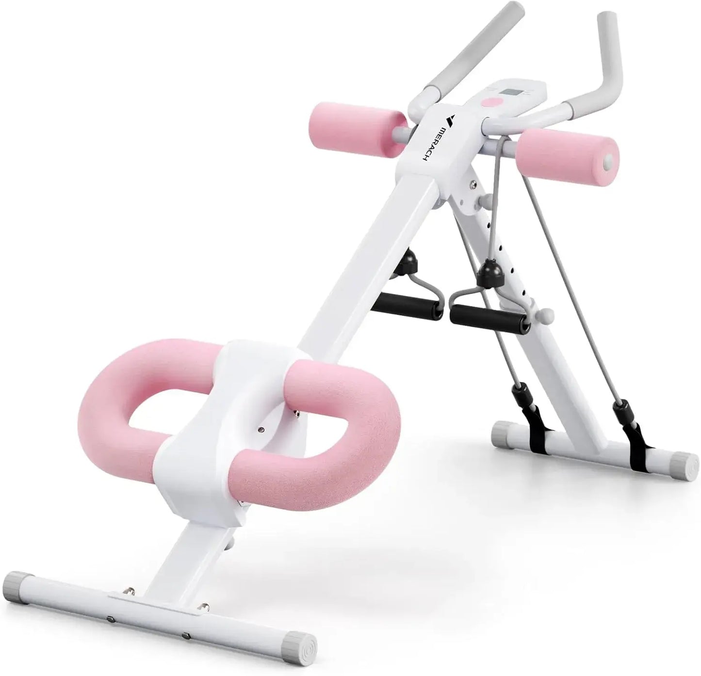 Adjustable Ab Trainer Machine with LCD Monitor – Foldable Core Workout Equipment for Abs, Arms, Legs & Glutes