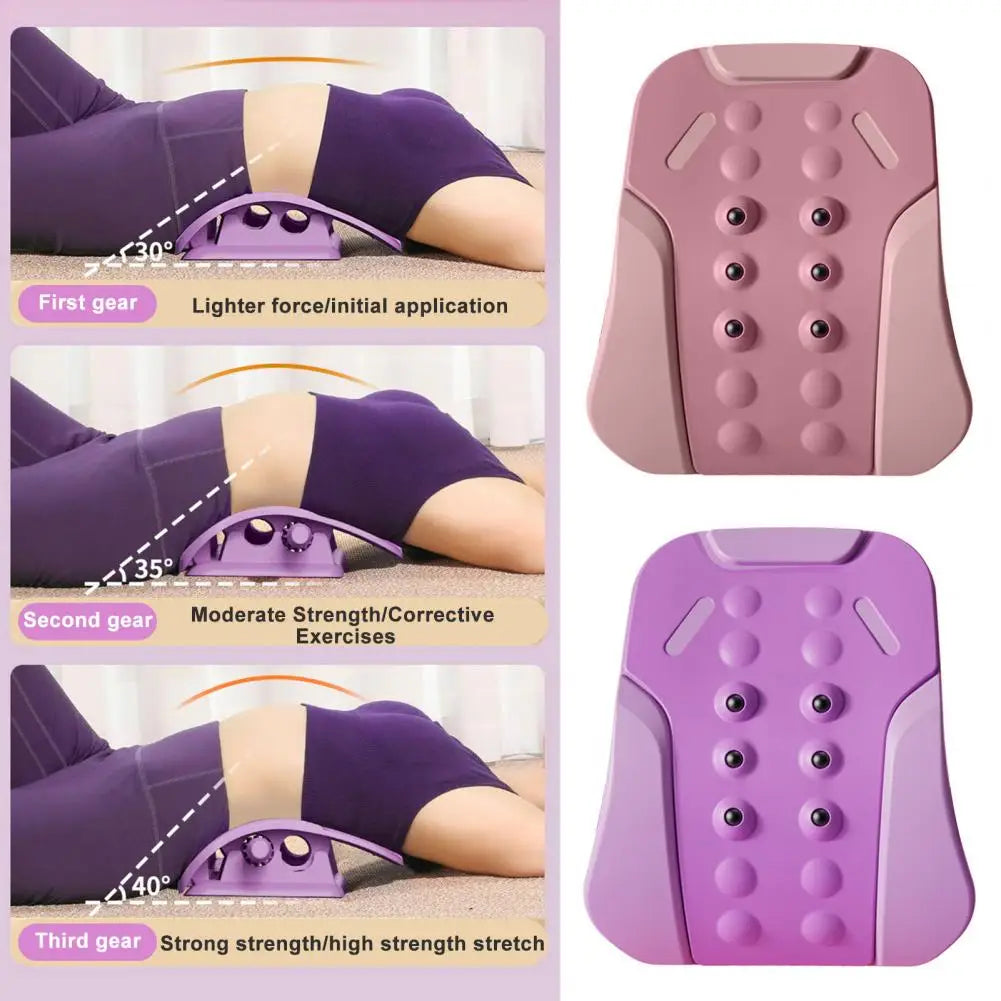 Adjustable Ergonomic Back Stretcher for Spinal Pain Relief