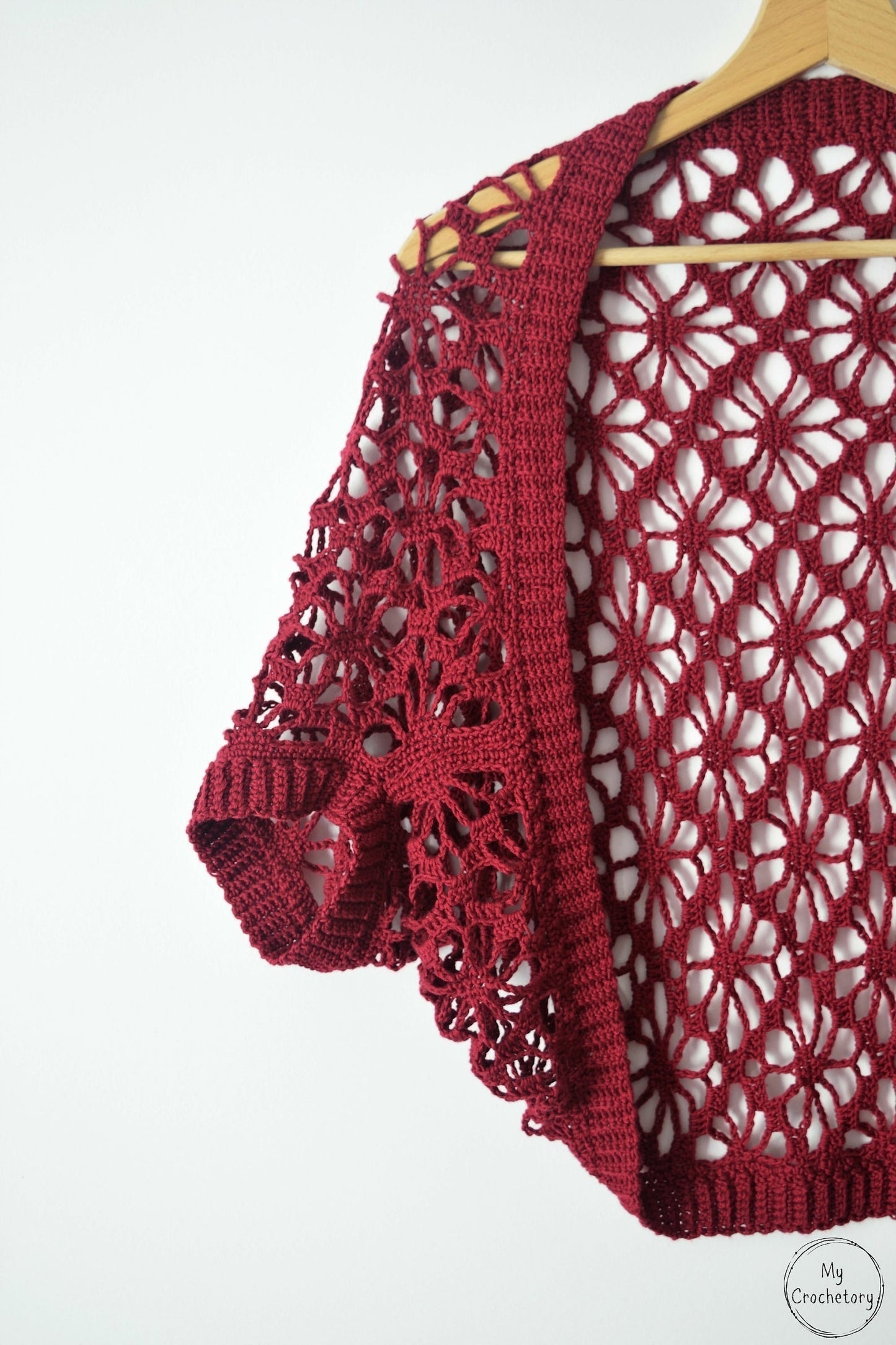 Meadow Lace Crochet Shrug