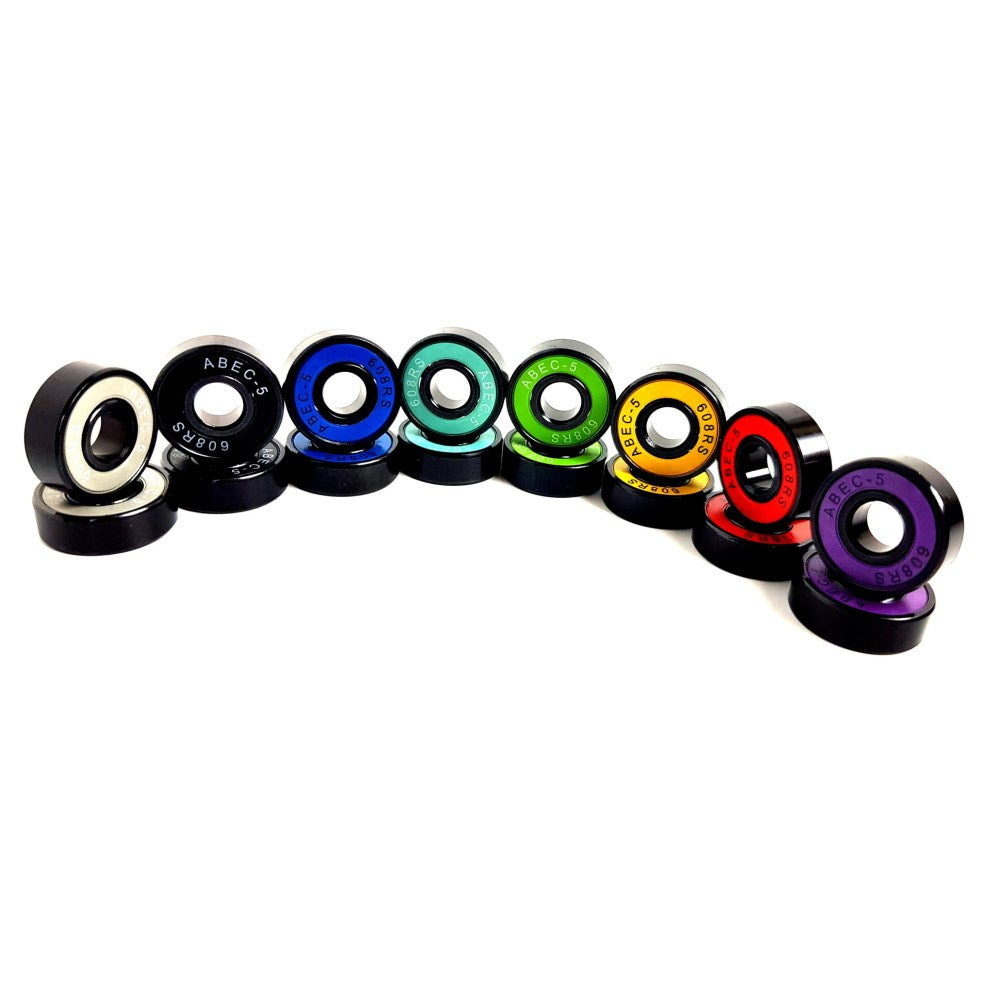 Rainbow Series Abec 5 bearings 7mm 16pk — TryFitCore UK