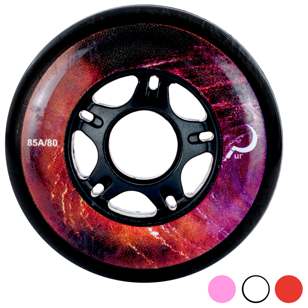 Ground Control UR Nebula 80mm Inline Skate Wheels - 4 pack