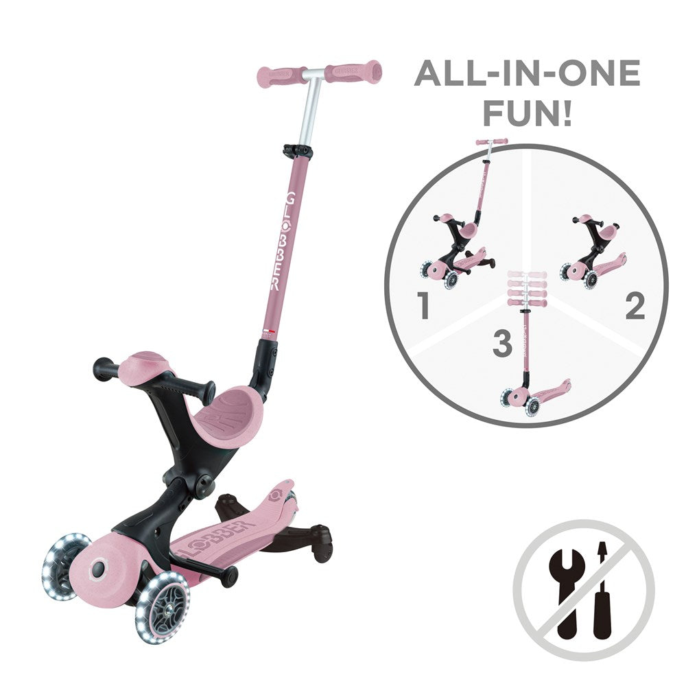 Globber Go Up Deluxe Ecologic 360 Foldable Lights Scooter