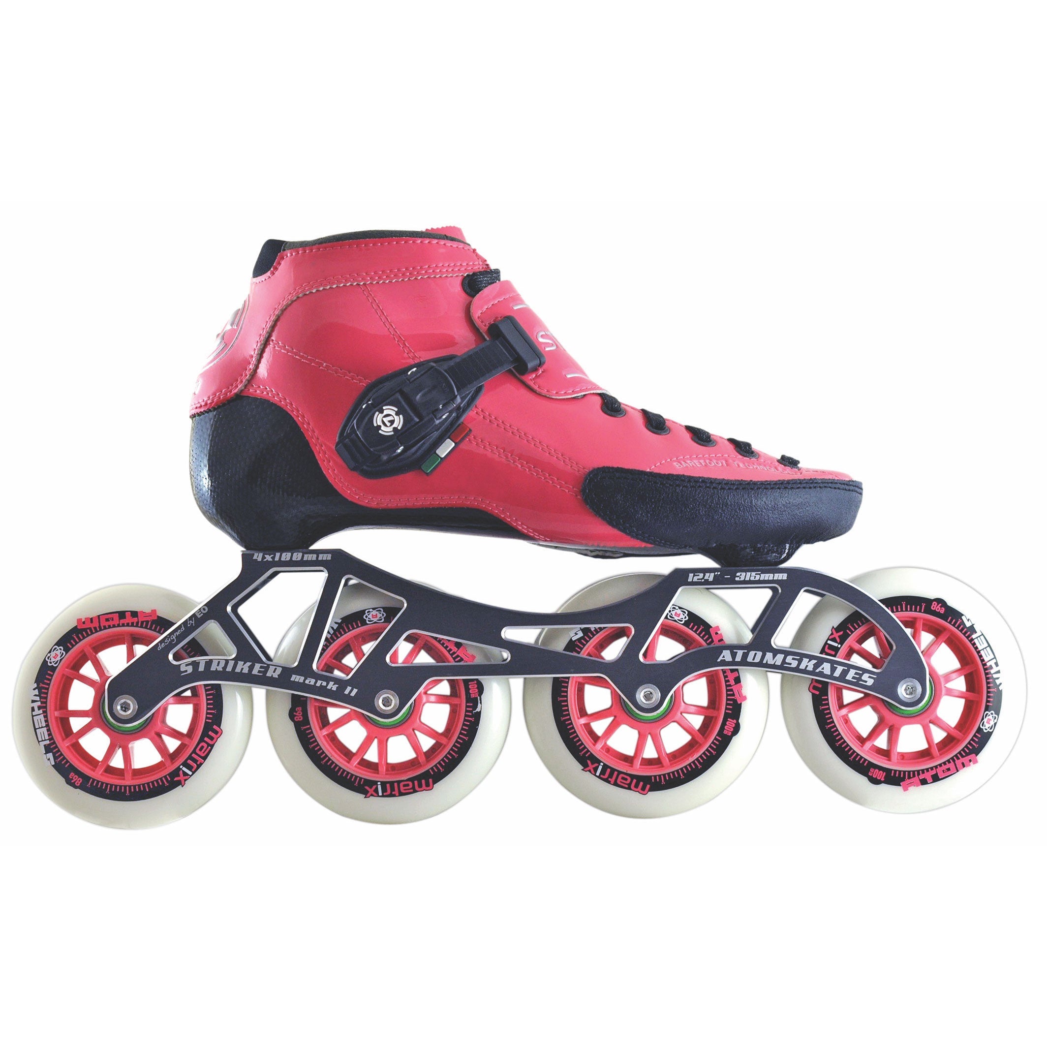 Luigino Strut 4 x 110mm Inline Speed Skate Package