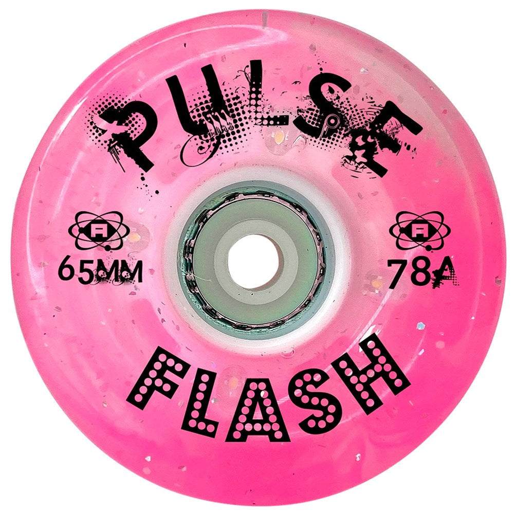 Atom Pulse 65mm Flash Glitter Quad Light Up Wheels - 4pack