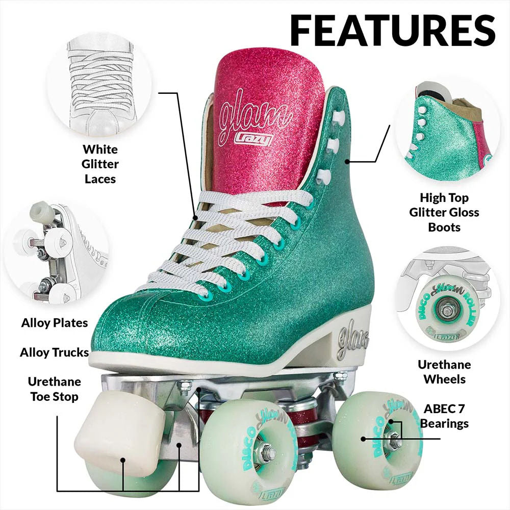Crazy Disco Glam Roller Skate