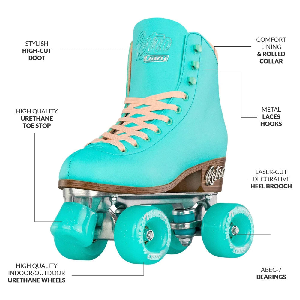 Crazy Retro Roller Skates