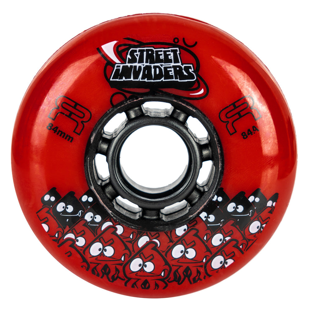 FR Street Invader 84mm Inline Skate Wheels - 4 Pack