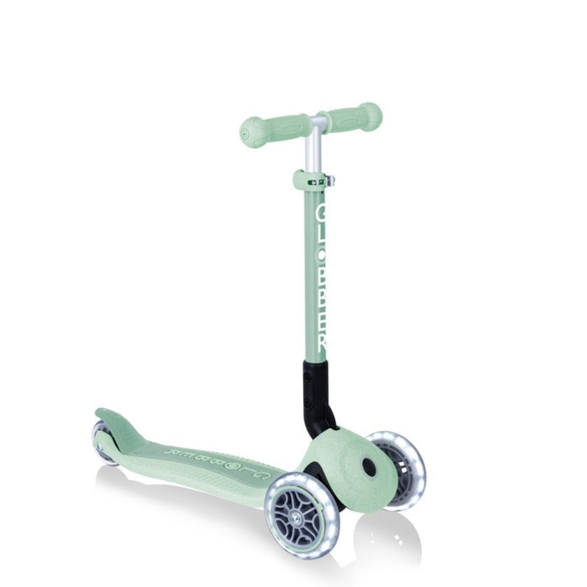 Globber Junior Ecologic Foldable Lights Scooter