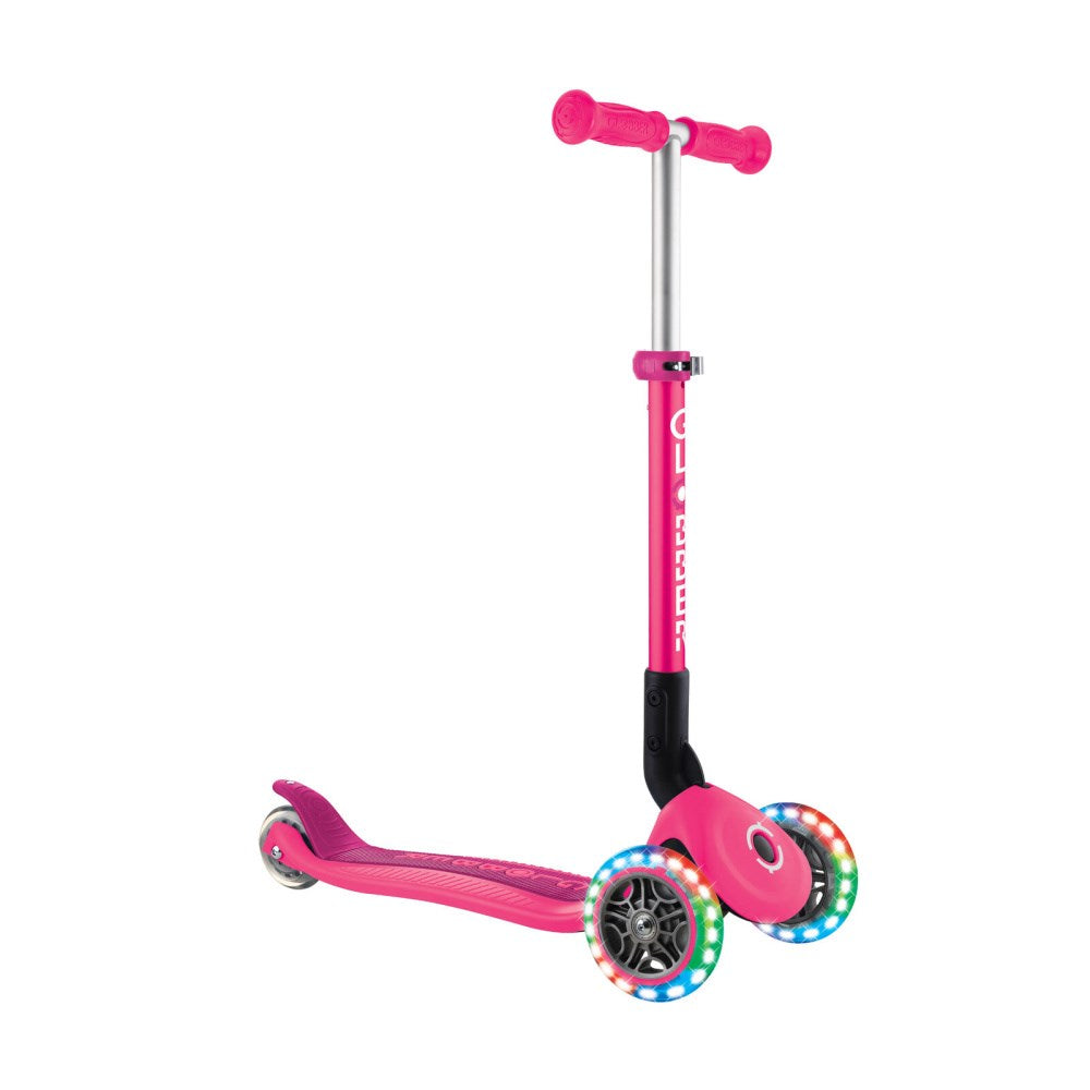 Globber Junior Foldable Lights 3 Wheel Scooter