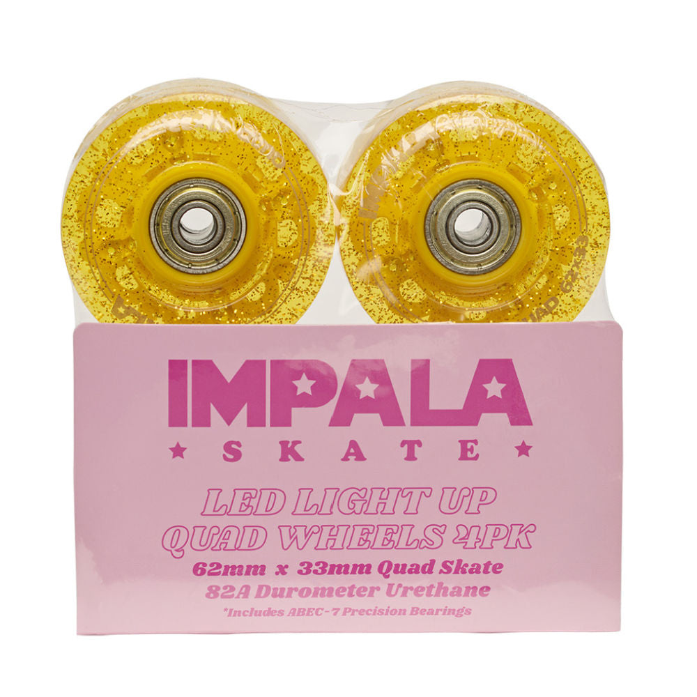 Impala 62mm Light Up Quad Wheels - 4 pack