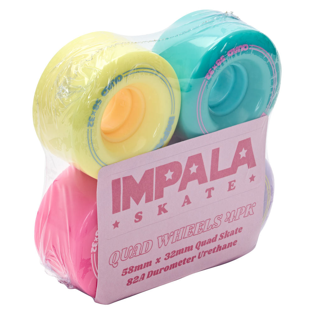 Impala Quad 58mm/82a Multi Coloured Wheels - 4 pack