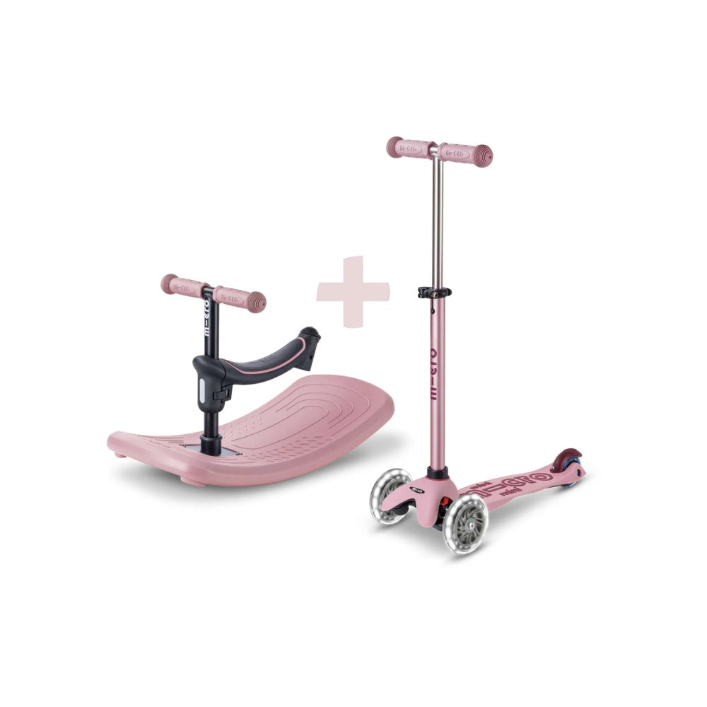 Micro Mini Deluxe Rock and Go LED Scooter