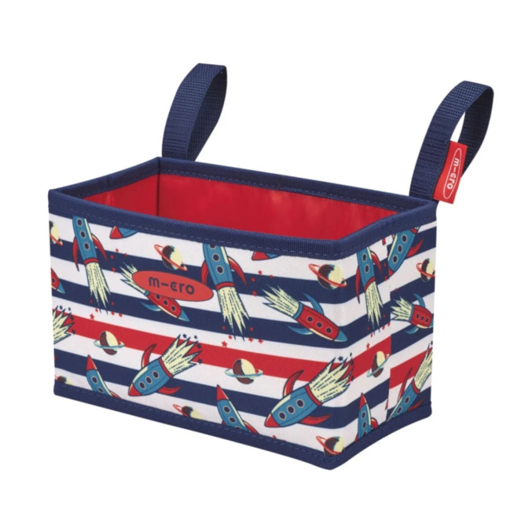 Micro Scooter Patterned Handlebar Foldable Basket