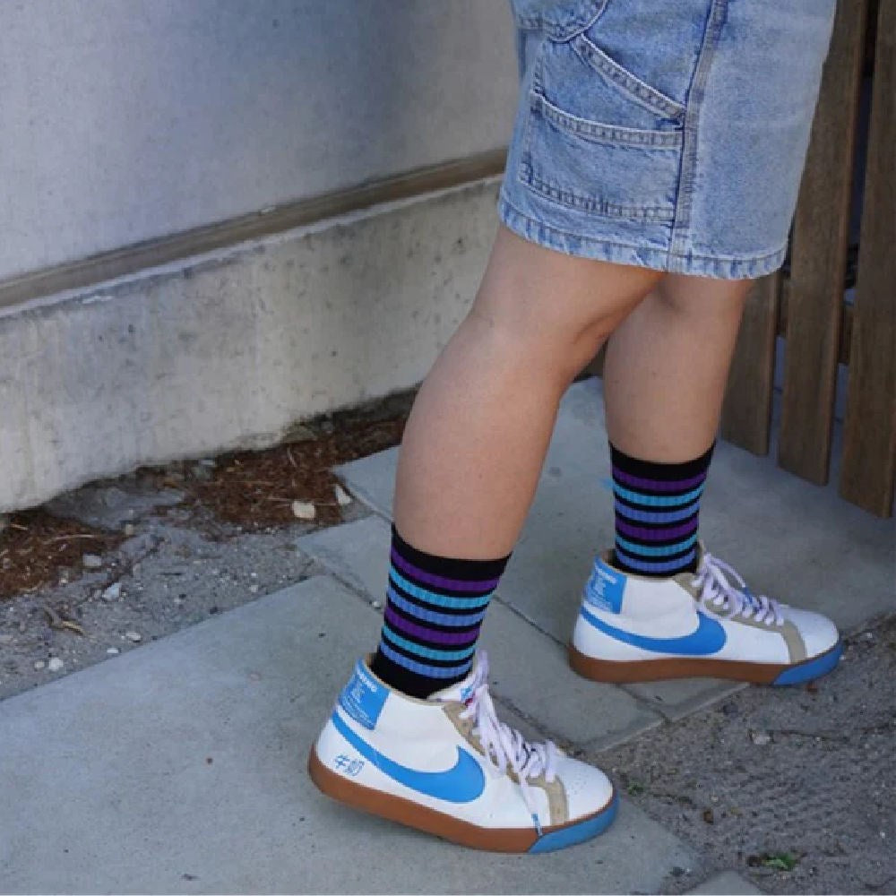 Old School Baby!  Blueberry Blast Socks