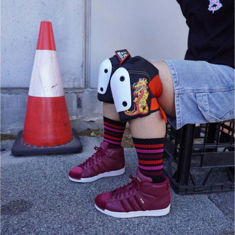 Old School Baby!  Raspberry Ripple Socks