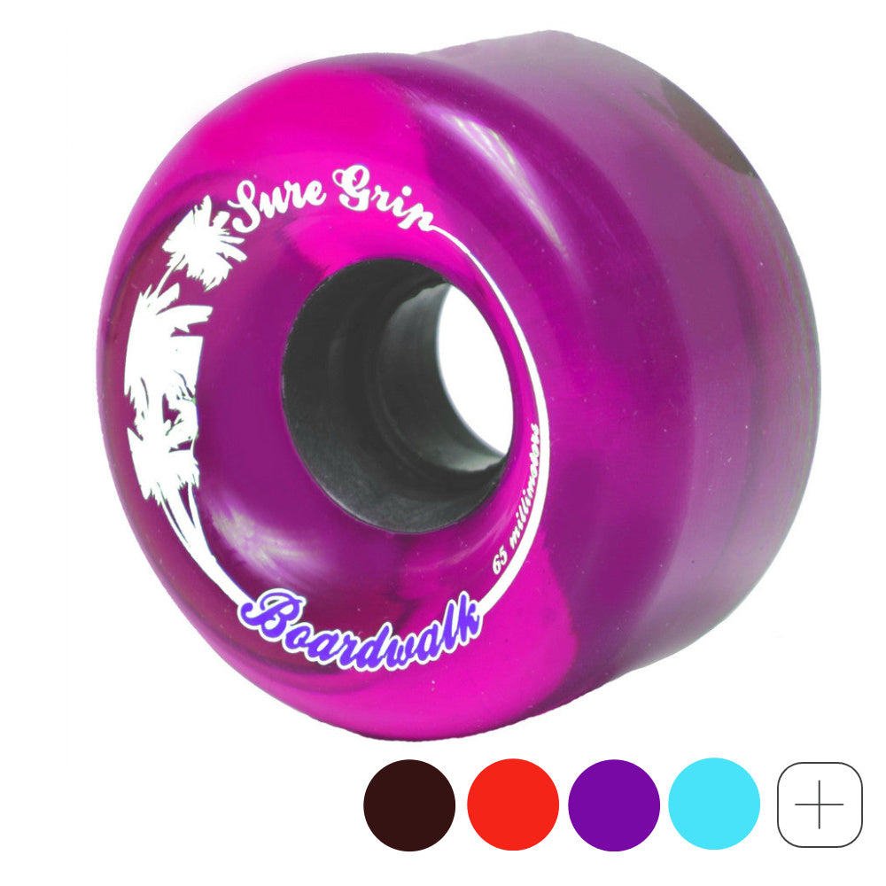 Sure Grip Boardwalk 65mm Quad Roller Skate Wheel - 8 pack