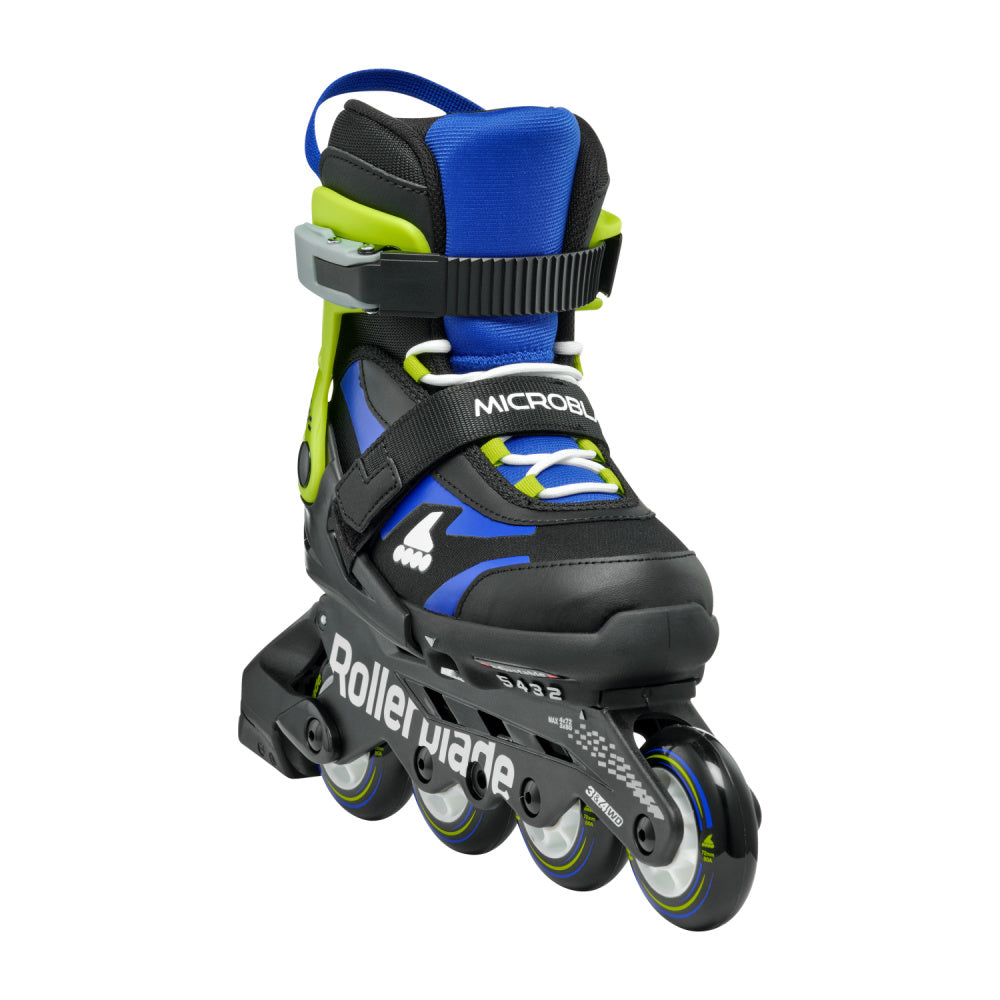 Rollerblade Microblade Size Adjustable Inline Skate - Black/Blue