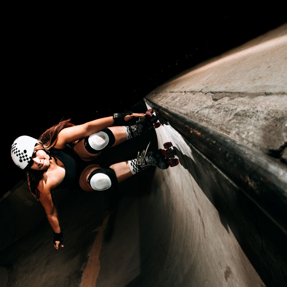 S-One Lifer Helmet Gloss - White Black Checkers