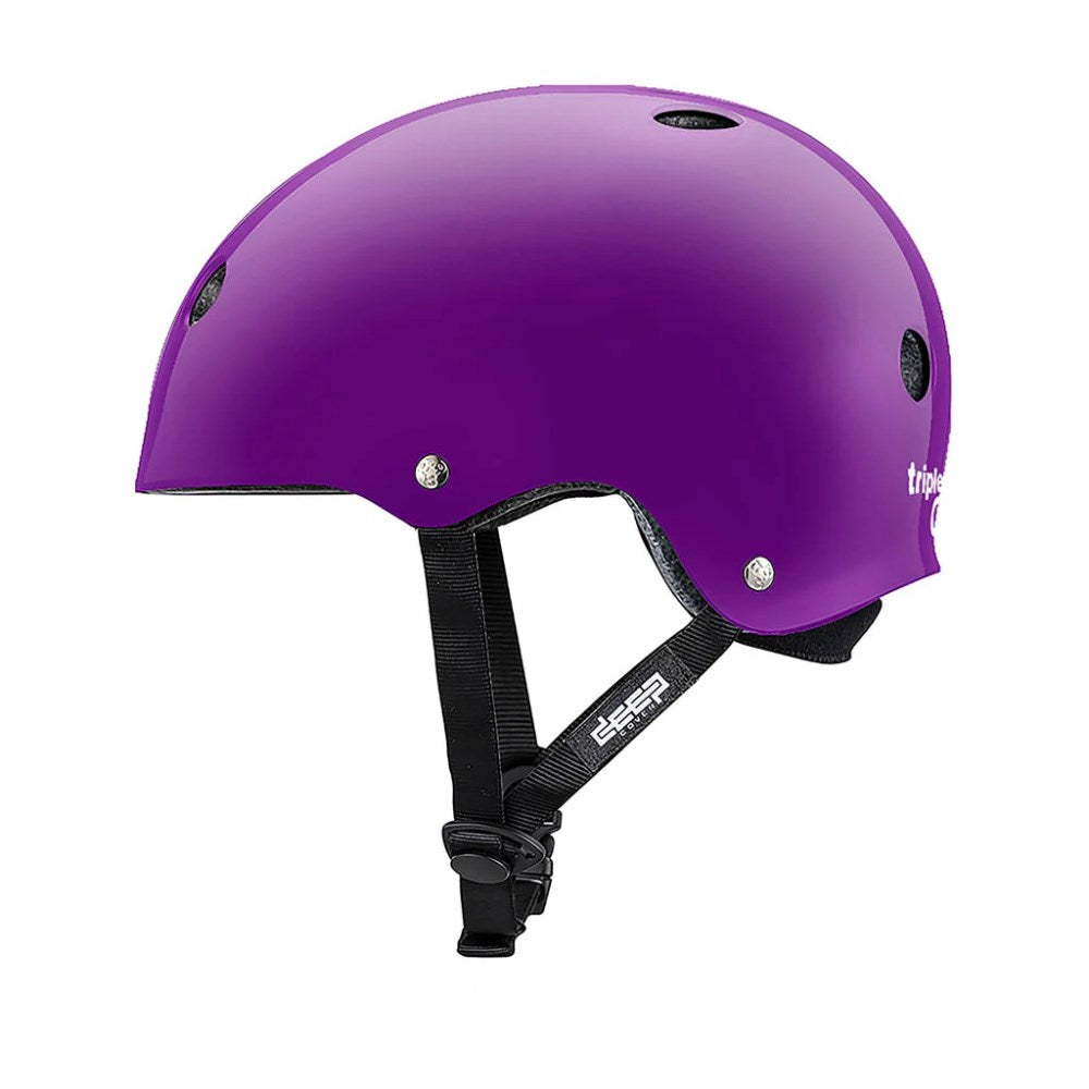 Triple 8 Deep Cover Helmet - Purple Gloss