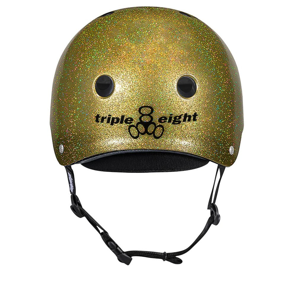 Triple 8 Deep Cover Helmet - Gold Glitter