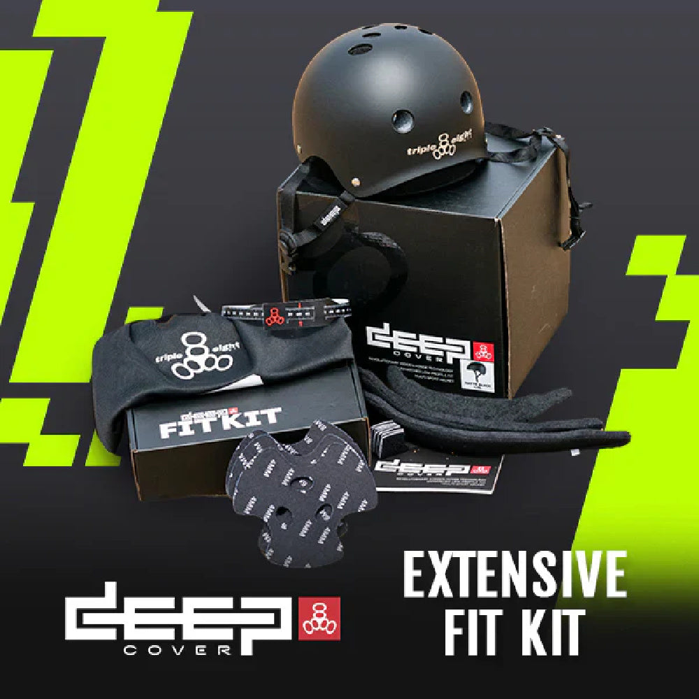 Triple 8 Deep Cover Helmet - Black Matte