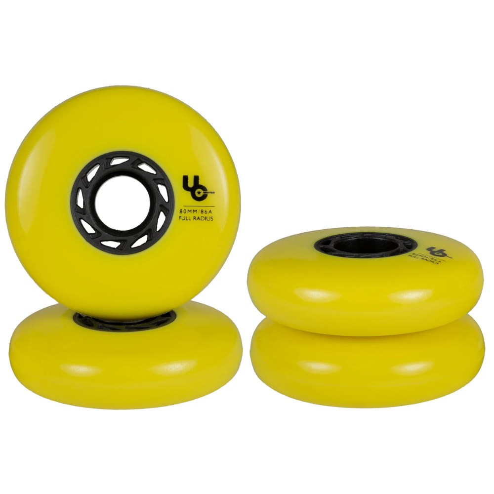 Undercover Team 80mm/86A Wheel Yellow  - 4pack