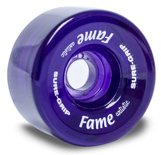 Sure Grip 57mm Fame Quad Wheel Clear -8 pack
