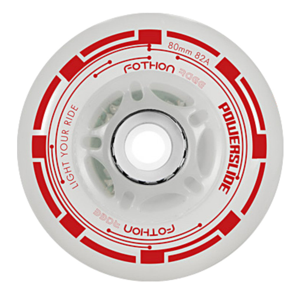 Powerslide Fothon LED 72mm Light Up Inline Skate Wheels - 4 pack