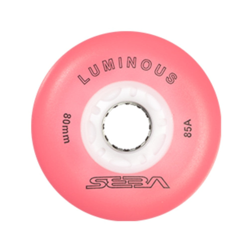 Seba Luminous 72mm Light Up Inline Skate Wheels - 4 pack