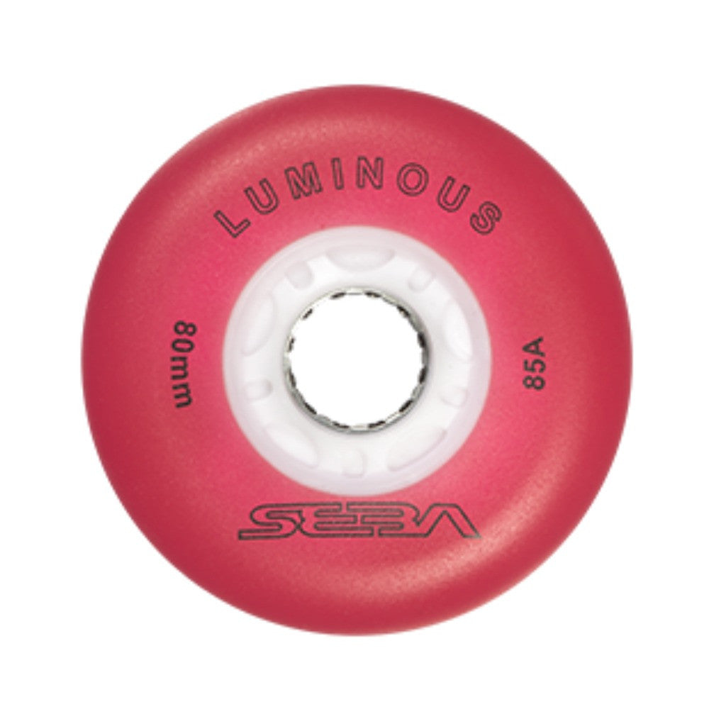 Seba Luminous 72mm Light Up Inline Skate Wheels - 4 pack