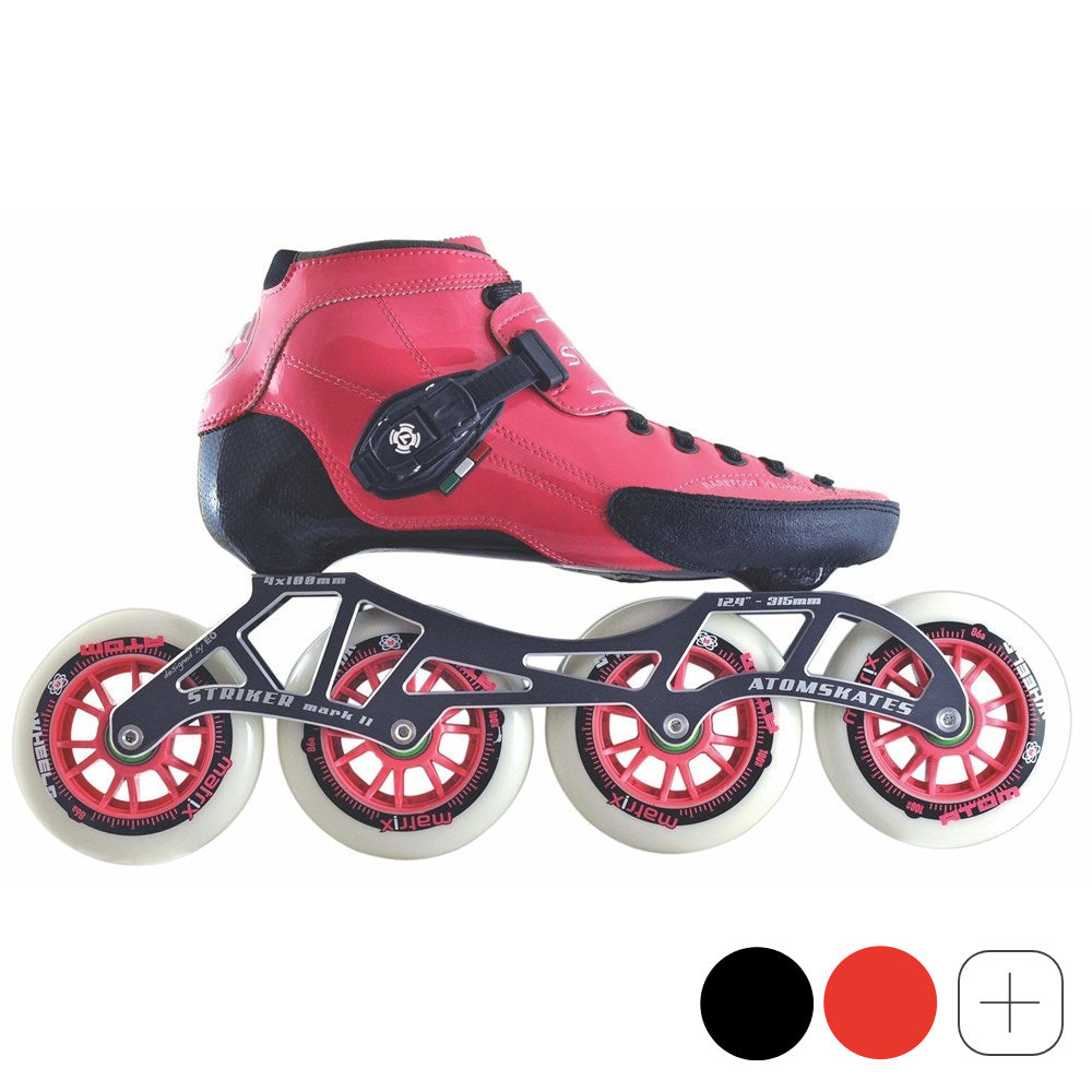 Luigino Strut 4 x 100mm Inline Speed Skate Package