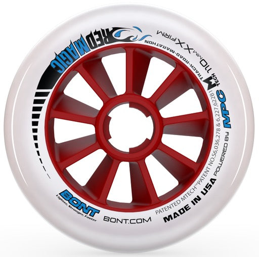 Bont Red Magic 100mm Inline Speed Skate Wheel