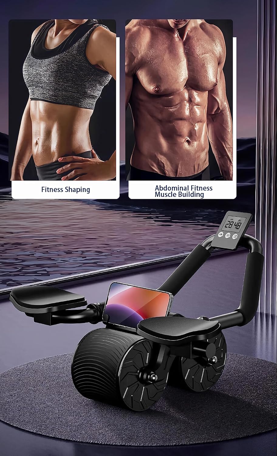 Ab Roller Wheel with Elbow Support – Core Trainer for Home Workouts