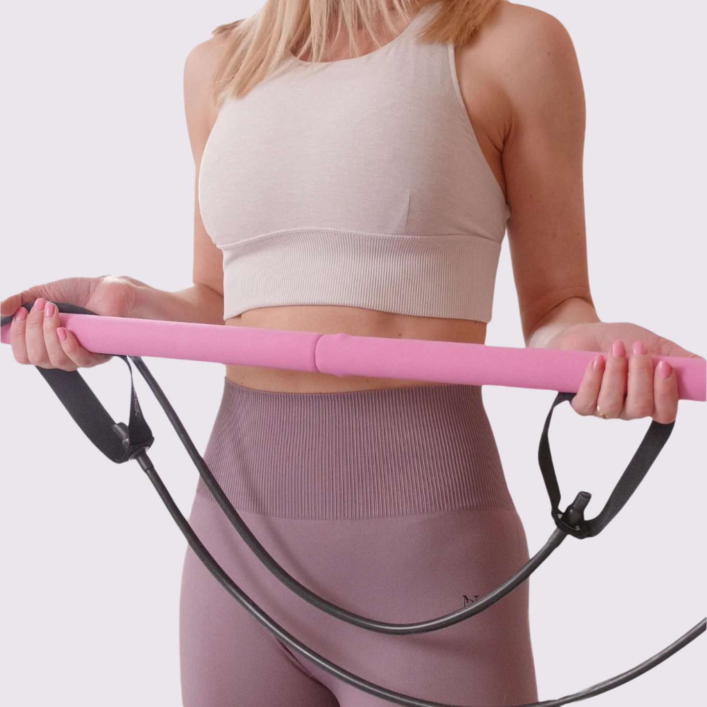 Pilates Bar Set  Resistance Bands Adjustable Bands